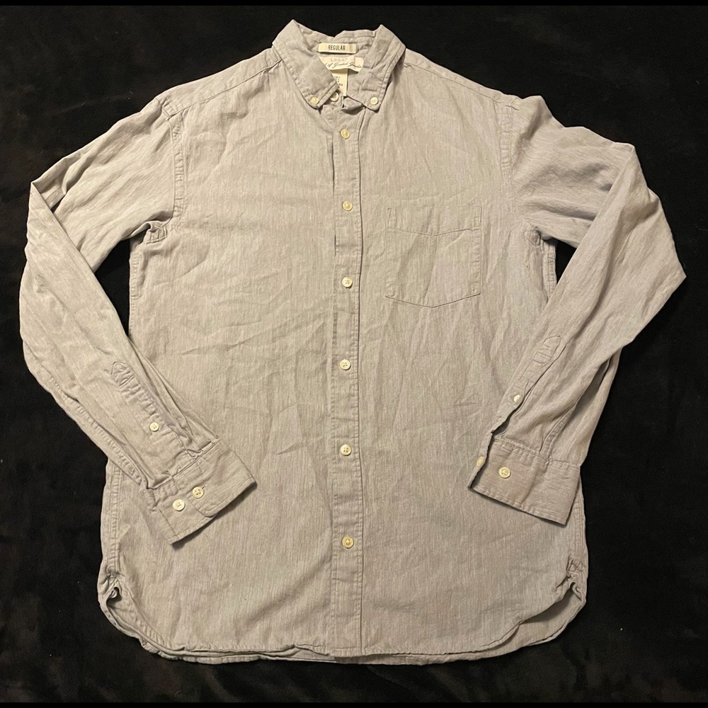 L.O.G.G Label of Graded Goods Casual Button Down Men’s S, Regular, Light Gray